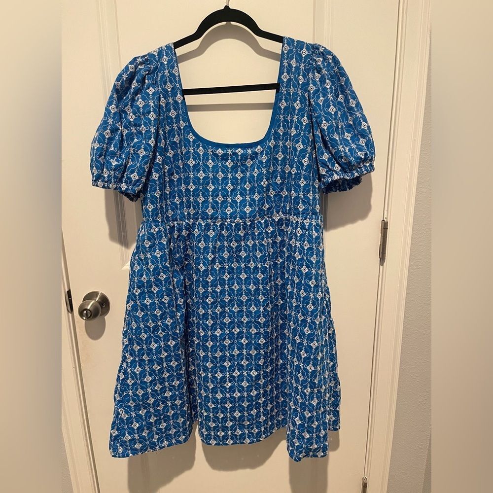 RHODE Vibrant Blue and White Dress Apparel
